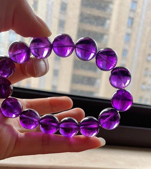 紫水晶也能这么珠宝感绝绝子14毫米大颗粒